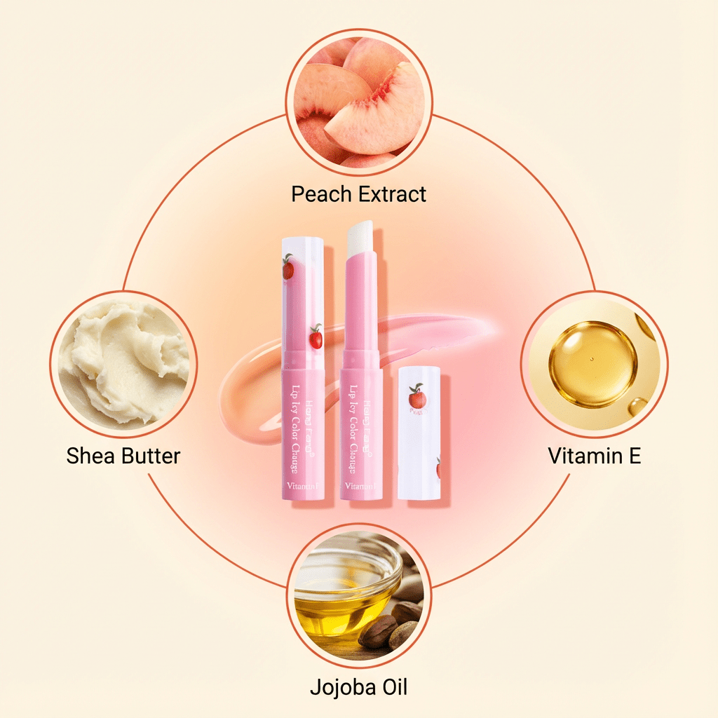 Peach Glow Color - Changing Lip Balm - skinfleur