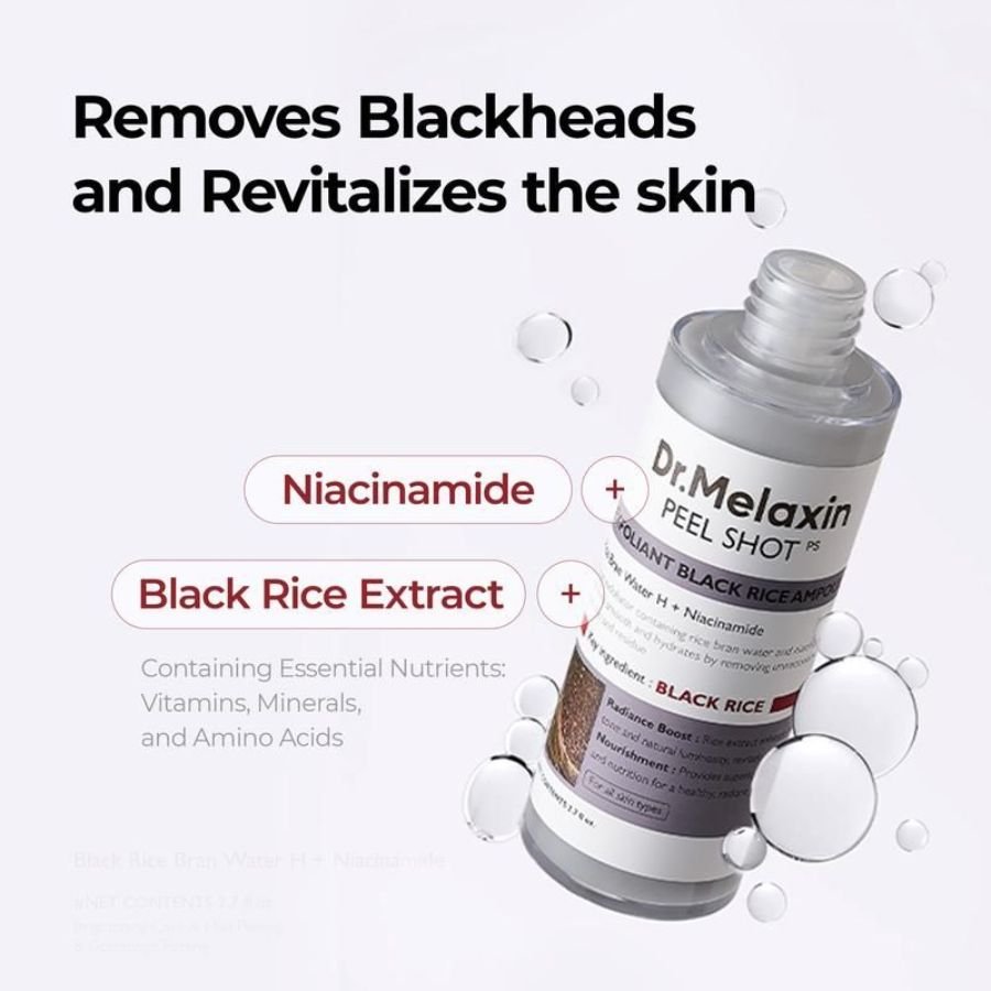 Peel Shot Glow Duo: White Rice Brightening & Black Rice Refining Ampoules (Buy 1 Get 1 Free) - skinfleur
