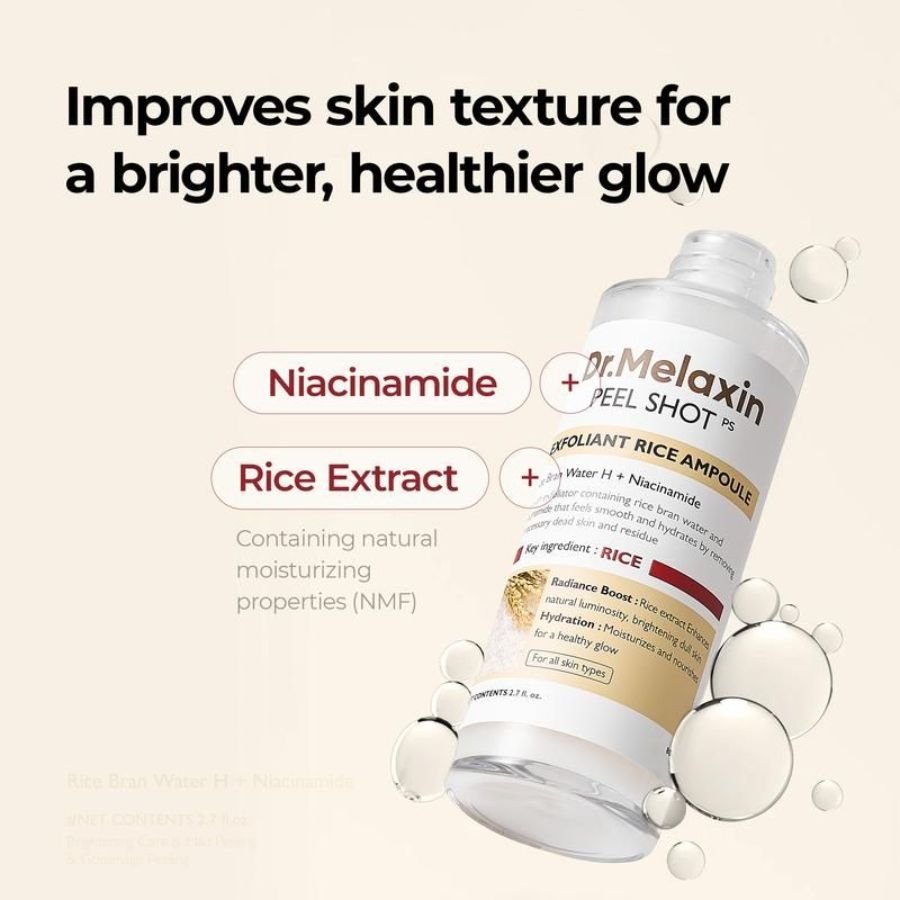 Peel Shot Glow Duo: White Rice Brightening & Black Rice Refining Ampoules (Buy 1 Get 1 Free) - skinfleur