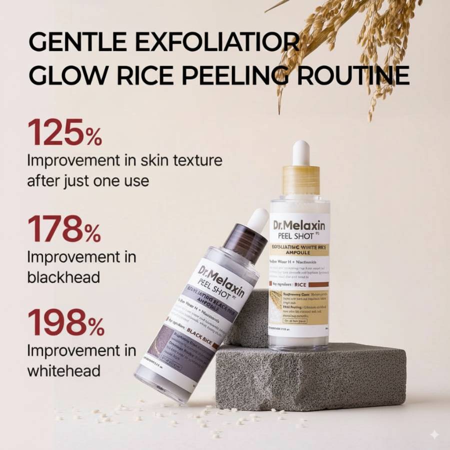 Peel Shot Glow Duo: White Rice Brightening & Black Rice Refining Ampoules (Buy 1 Get 1 Free) - skinfleur