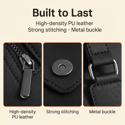 Premium Leather Shoulder Bag - skinfleur