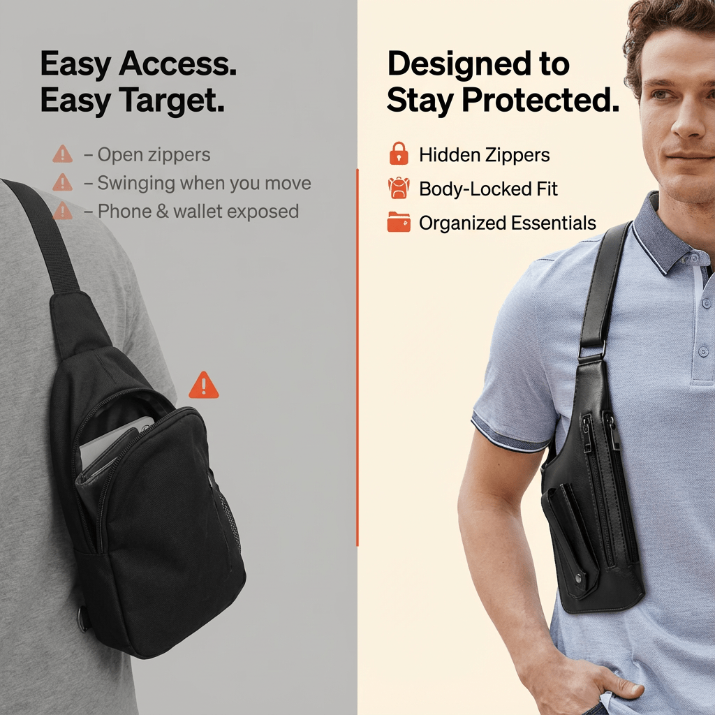 Premium Leather Shoulder Bag - skinfleur