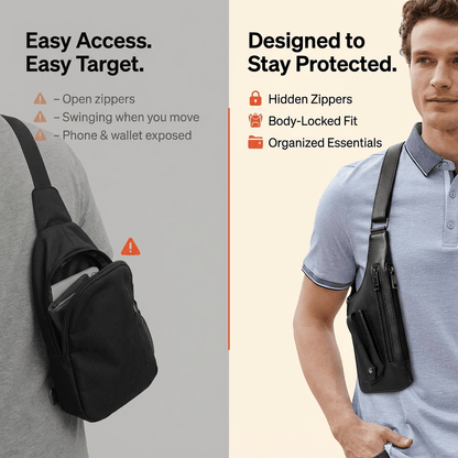 Premium Leather Shoulder Bag - skinfleur